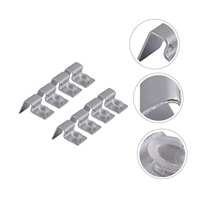BESPORTBLE 8pcs Stainless Steel Support Bracket for Fish Tank Cover Tank Cover Holder Fixed Clips Clamp Multiple Betta Fish