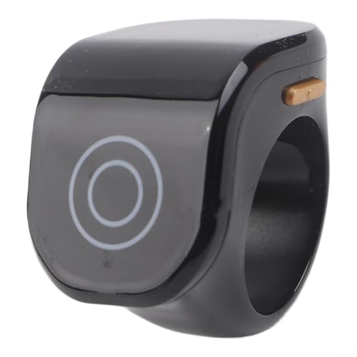 Electronic Counter Ring Digital Finger Counter With Dual LCD Touch Display Adjustable Comfortable Ring Counter With Type C Recharge Port For Office Classroom Meditation Coaching(Black)