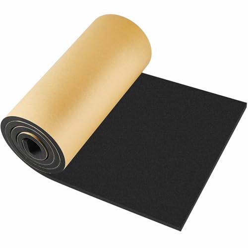 Pangda 1 Piece 78 x 12 x 1/4 Inch Extra Large Marine Foam Roll Closed Cell Rubber with Adhesive Insulation Sheets Lightweight Single Sided Tape Water Weather Resistant for Craft - size: 78 x 12 x 1/4 Inch