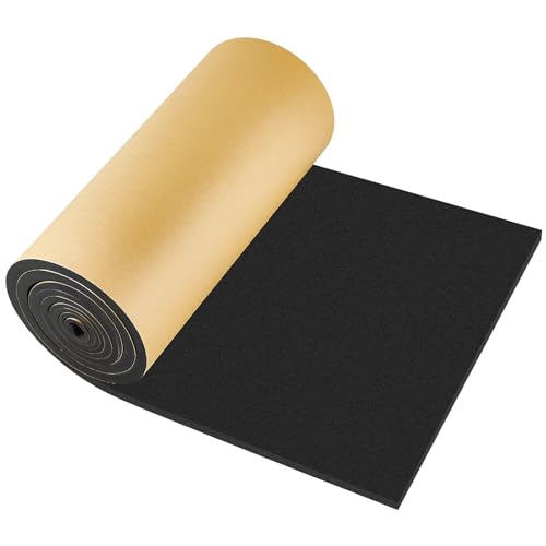 Pangda 1 Piece 157 x 16 x 1/4 Inch Extra Large Marine Foam Roll Closed Cell Rubber with Adhesive Insulation Sheets Lightweight Single Sided Tape Water Weather Resistant for Craft - size: 157 x 16 x 1/4 Inch