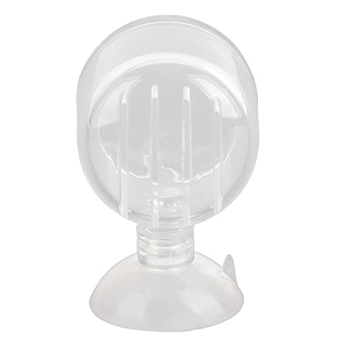 Aquarium Feeding Cup Fish Feeder Glass Acrylic Suction Cup Container for Freshwater Saltwater Tanks with Premium Suction Red Live Food Feeder (Glass Slit) - size: glass slit cup