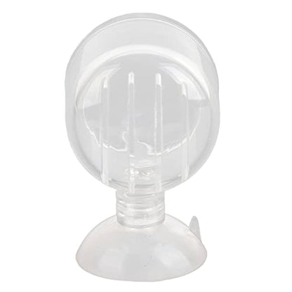 Aquarium Feeding Cup Fish Feeder Glass Acrylic Suction Cup Container for Freshwater Saltwater Tanks with Premium Suction Red Live Food Feeder (Glass Slit) - size: glass slit cup