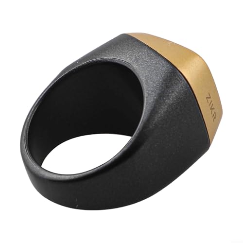 IQibla Smart for Zikr Ring with Digital Counter, Vibration Reminder, for OLED Display, 40mAh for battery and Prayer Time Alerts for Muslims, Black(22mm Black) - size: 22mm Black