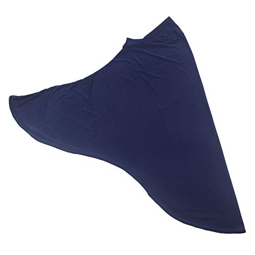 Women's Instant Hijab Muslim Headscarf Prayer Scarf Soft Breathable Stretchy Wrap - color: Navy Blue