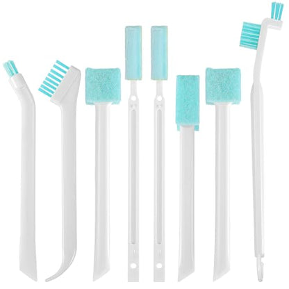 Cleaning Brush Set for Household Use 8pcs Crevice Cleaning Tool Kit with Bottle Cleaner and Window Track Brush for Small Spaces