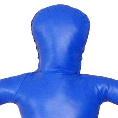 Grappling Dummy Professional Unfilled Jiu Grappling Dummy Multiuse Martial Arts Training Dummy PU Leather Wrestling Boxing Human Shape Suitable - color: Blue