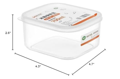 3PCS Produce saver containers for refrigerator(700ML),Leakproof Food Storage Bins with lids,Fresh Plastic box Keep Fruit Vegetable Fresh longer. - size: 700ml