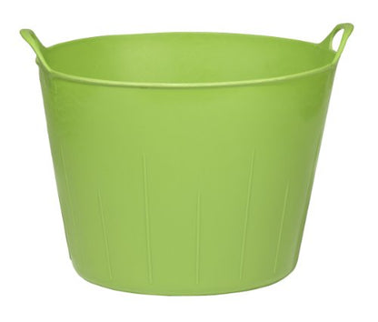Little Giant® Poly/Rubber FlexTub Bucket | Ultra Durable & Versatile Farm Tub | Plastic Synthetic Gardening Tub (1, Lime Green) - color: Lime Green