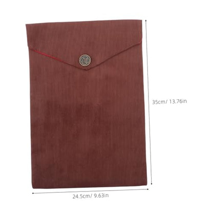 Bible Cover Case Scripture Bag Coffee Color Velvet Storage Pouch for Women Religious Book Organizer Church Use