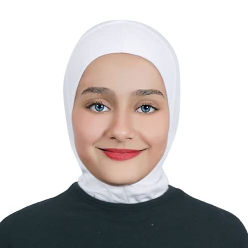 AL AMIRA Girls Hijab - One pcs Ninja Hijab - headband - underscarf Cap - - color: White