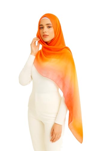Stylish Premium Modal Viscose Hijabs for Women - color: Sunrise
