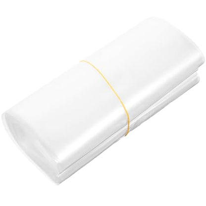 50pcs Fish Shipping Bags, 16'' x 6.3'' 12mil Clear Transport Shipping Bags Container for Small Fish and Shrimp Freshwater & Saltwater Use