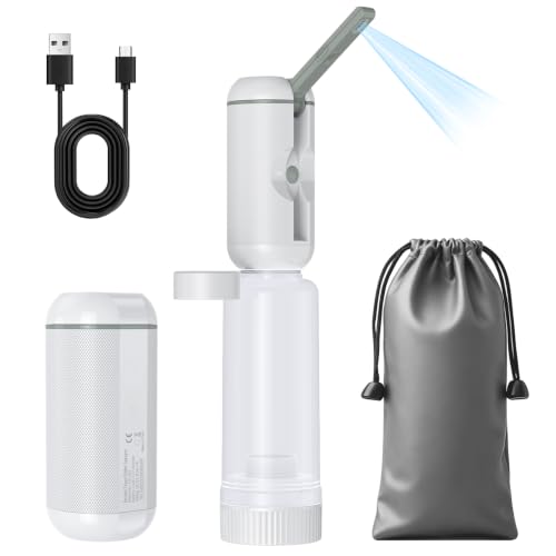 Portable Rechargeable Travel Bidet Sprayer,Waterproof High Pressure,White - color: White