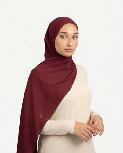 Stylish Premium Modal Viscose Hijabs for Women - color: Maroon