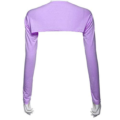 Women Anti-UV Cooling Shawl UV Protection Arm Sleeves Sun Protector for Golfing Riding Running Outdoor Activities - color: Purple