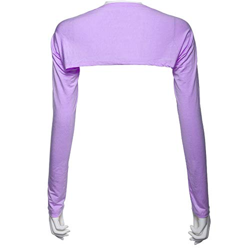 Women Anti-UV Cooling Shawl UV Protection Arm Sleeves Sun Protector for Golfing Riding Running Outdoor Activities - color: Purple