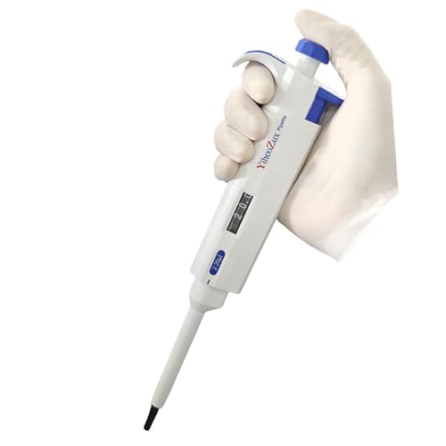 High-Precision Adjustable Single Channel Pipettor 2-20ul for Laboratory | High Accuracy, Manual Variable Volume Micropipette Compatible with Molecular Biology and Cell Culture Research - size: 2-20ul
