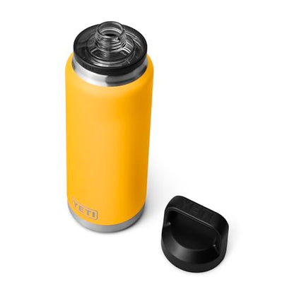 YETI Rambler 36 oz Bottle, Vacuum Insulated, Leakproof, Stainless Steel with Chug Cap - color: Alpine Yellow