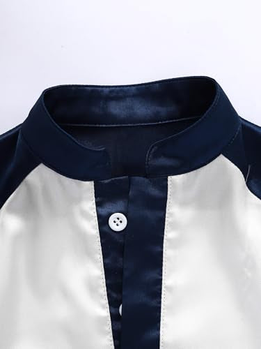 Lejafay Islamic Abaya for Boys Ramadan Eid Outfit Long Sleeve Stand Collar Dubai Thobe Kaftan Prayer Gowns - color: White, size: 18-24 Months
