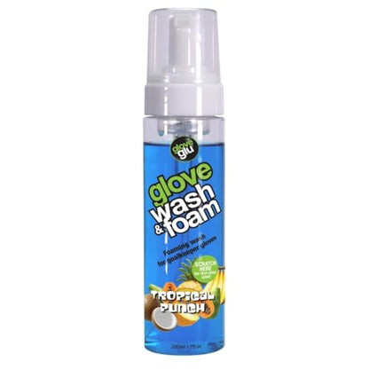 gloveglu Goalkeeper Gloves Wash & Foam | Specialized Foaming Wash Solution with DirTECH Latex Cleaning Formula | Deep Cleans Dirt & Sweat While Maintaining Grip and Glove Performance | 200ml - color: Tropical Punch
