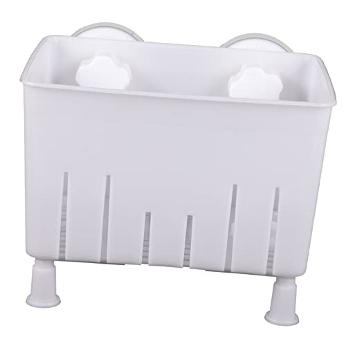 Generic Fish Tank Isolator Aquarium Fish Breeder Box Turtle Breeding Box Aquarium Fish Breeding Box White Small Size Feet and Suction Cups - color: White
