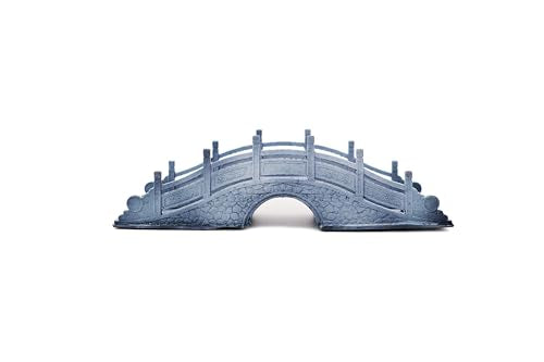 KARESANSUI Mini Bridge for Aquarium - Terrarium Decor, Chinese Architecture Diorama, Fairy Garden Accessories, Paludarium Decor, Zen Garden Kit, Miniature Pagoda, Shelf Decor