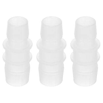 PATIKIL Hose Barb Reducer, 3 Pcs 3/4" to 5/8" Hose ID Connectors Joint Plastic Pipe Fitting Splicer Mender Union Adapter for Air Water Fuel Gas Aquarium, White - size: 3/4" to 5/8"