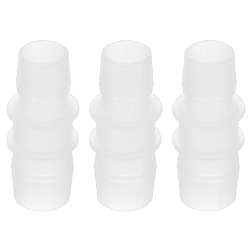 PATIKIL Hose Barb Reducer, 3 Pcs 3/4" to 5/8" Hose ID Connectors Joint Plastic Pipe Fitting Splicer Mender Union Adapter for Air Water Fuel Gas Aquarium, White - size: 3/4" to 5/8"