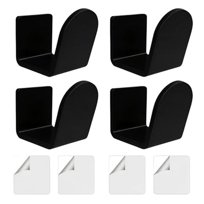 2pcs / 4pcs Transparency Tennis Glove Wall Mount Display Rack Easy to Installation Boxing Gear Storage Stand Living Room Deck - color: B