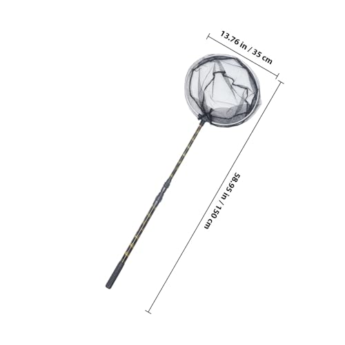 Balacoo Telescopic Fishing Net with 1.5m Pole and 35cm Mesh Head, Portable Outdoor Fish Catching Net, Replacement Fishing Accessory for Freshwater Anglers