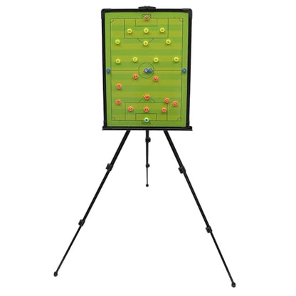 Professional Soccer Football Tactical Coaching Board, Portable Tactical Display Board with Triangle Bracket Stand, Player Markers, Backpack for Instruction of Soccer Training/Match Setup Tactics
