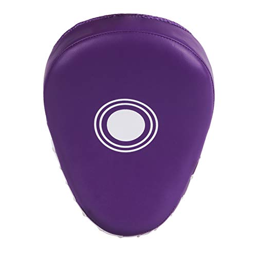 Kruzak Plain Punching Mitts for Muay Thai MMA Training, Focus Pads for Boxing Martial Arts and Punching Target - color: Purple