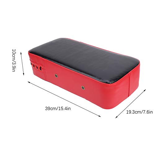 HERCHR Boxing Strike Pads, PU Sponge Punching Pad Shock Proof Strike Shield Foot Target Practice Training Pads Equipment for Taekwondo Karate Kick Punching(red)