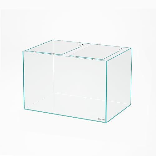 4mm Glass Aquarium Lid with Clips for 45x30cm Rimless Tank | Lid 43.2x23cm; reduces evaporation and jumping - size: 432x230mm (1 pc)