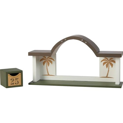 Precious Moments Countdown to Christmas Advent Calendar with Storybook – Wood/Resin Holiday Set with Figurines – 251438 - style: Nativity Countdown Advent Calendar