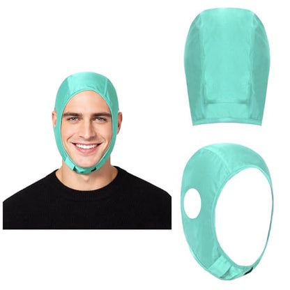 Women Men Full Cover Wrestling Headgear Grappling Hair Cap with Open Ears for Going Out Yoga - color: Light Green