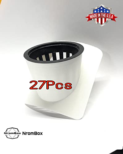 27 Pack of 2-inch Net Pot Holders is Perfect for Soilless Farming and Indoor Plant Cultivation. Fit Snugly On 4inch PVC Pipes. Made in USA.