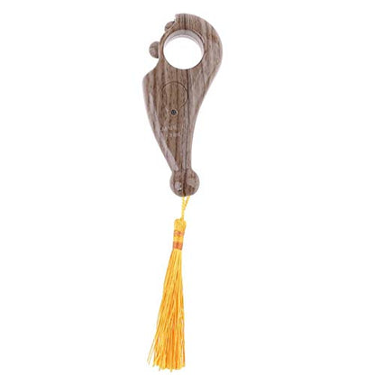 Digital Finger Tasbeeh Misbaha Counter for Prayer Islamic Tasbih Muslim (Light Brown Wood)