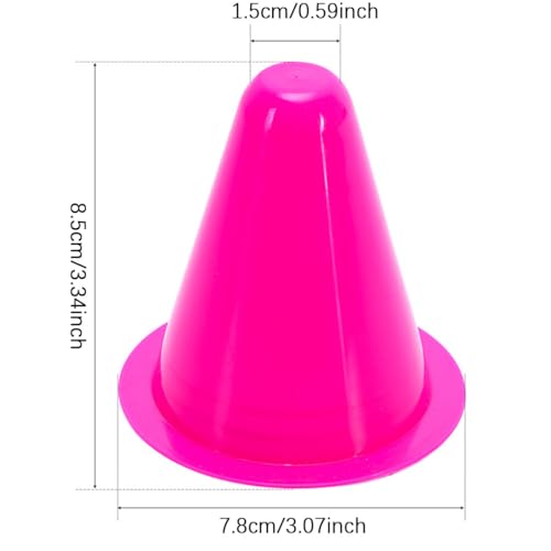 40 Pcs Marker Cones Roller Skating Cones Soccer Training Cones Traffic Cones Indoor Outdoor Agility Mini Sports Cones for Skate Practice Sport Training