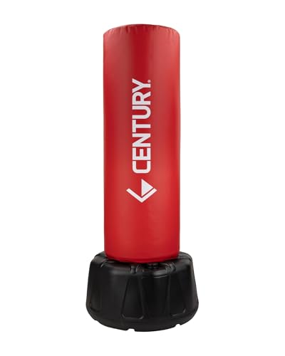 Century Wavemaster 2XL Pro Freestanding Punching Bag for Adults - Color Options | Boxing Bag with Stand | Punching Dummy & Kickboxing Bag | Heavy Punching Bag | Adjustable Martial Arts Kicking Bags - color: Red
