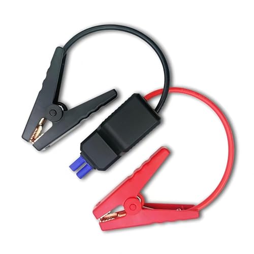 EC5 Car Jump Starter Cable with Battery Clamps, 12V Portable Jumper Cables Replacement Alligator Clips, Emergency Portable Car Jump Start Battery, Universal for Most Cars (Red # Black)