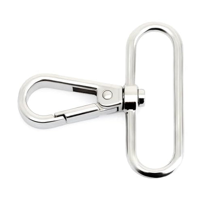CRAFTMEMORE Snap Hook Swivel Push Gate Lobster Clasps Fashion Clips Purse Making FS10 Pack of 10 (Silver, 2 Inches) - color: Silver, size: 2 Inches