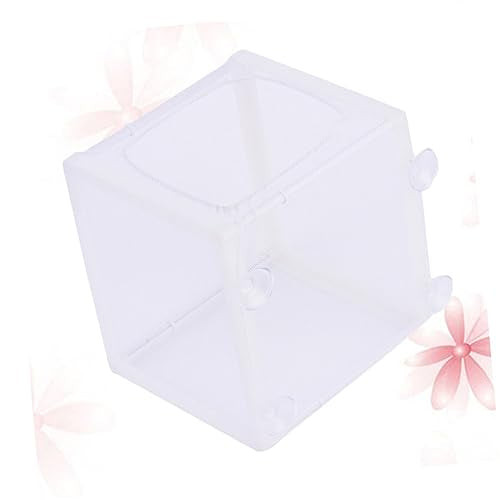 Happyyami Aquarium Net for Baby Fish Fish Breeder Net with Cups Polyester and Plastic Construction for Fish Tank White