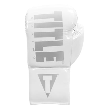 TITLE Boxing Inferno Intensity Lace Training Gloves - MMA, Kickboxing, Punching Bag, Sparring - 14, 16, 18oz - color: White, size: 18 oz