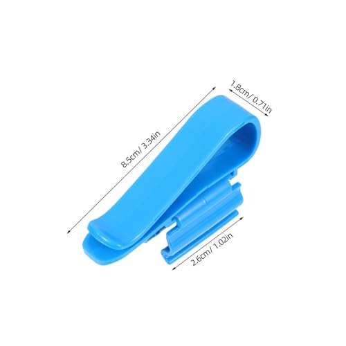 6pcs Aquarium Hose Clamp Plastic Clips for Water Pipe Fixing Multi-Functional Accessories for Fish Tank and Aquarium Dosing Pump Tubes - color: Blue