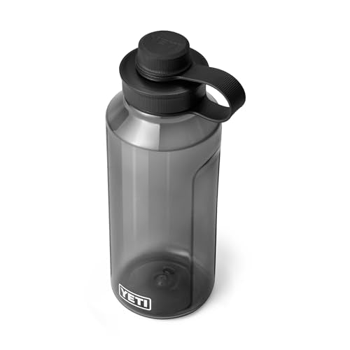 YETI Yonder Water Bottle with Yonder Tether Cap, Lightweight, Leakproof and BPA-Free - color: Charcoal, size: 50 Ounces