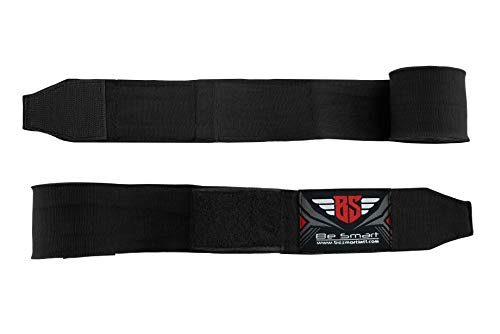 Boxing Hand Wraps 180" Wrist Bandages Fist Inner Gloves MMA,UFC, Muay Thai Pair - color: Black, size: 4.5m
