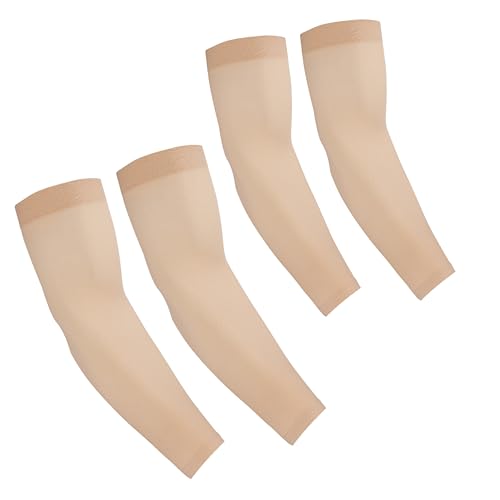 Arm Sleeves for Women Men Hand Cover Cooling Compression Arm Sleeve Tattoo Cover Up Sleeves to Cover Arm Warmers - color: Nude