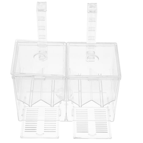 Happyyami Fish Tank Breeding Isolation Box Hatchery Incubator for Betta Fish and Guppy Fry Easy Observation Prevents Secure Nursery for Newborns