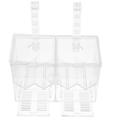 Happyyami Fish Tank Breeding Isolation Box Hatchery Incubator for Betta Fish and Guppy Fry Easy Observation Prevents Secure Nursery for Newborns